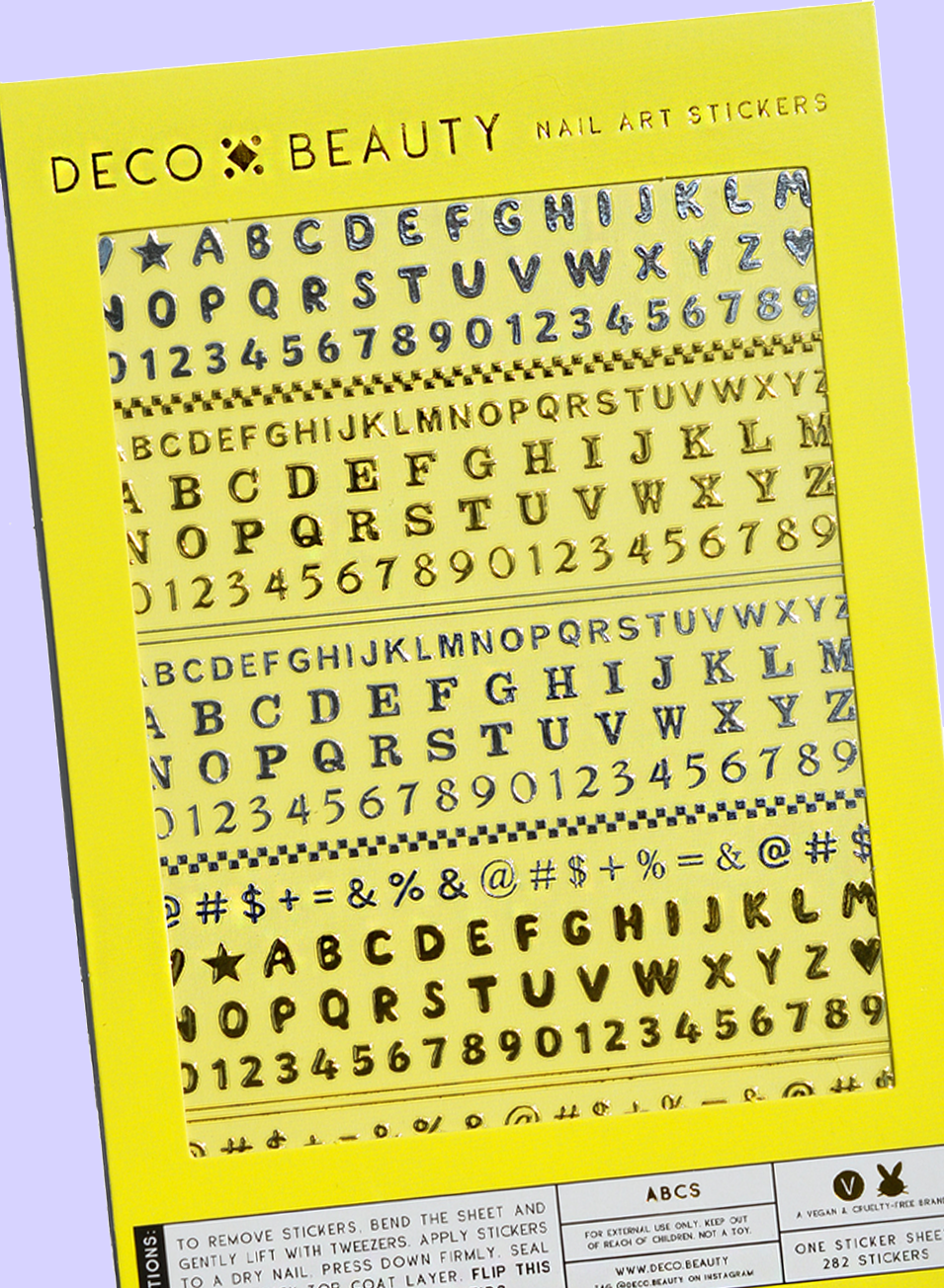 ABCS NAIL ART STICKERS