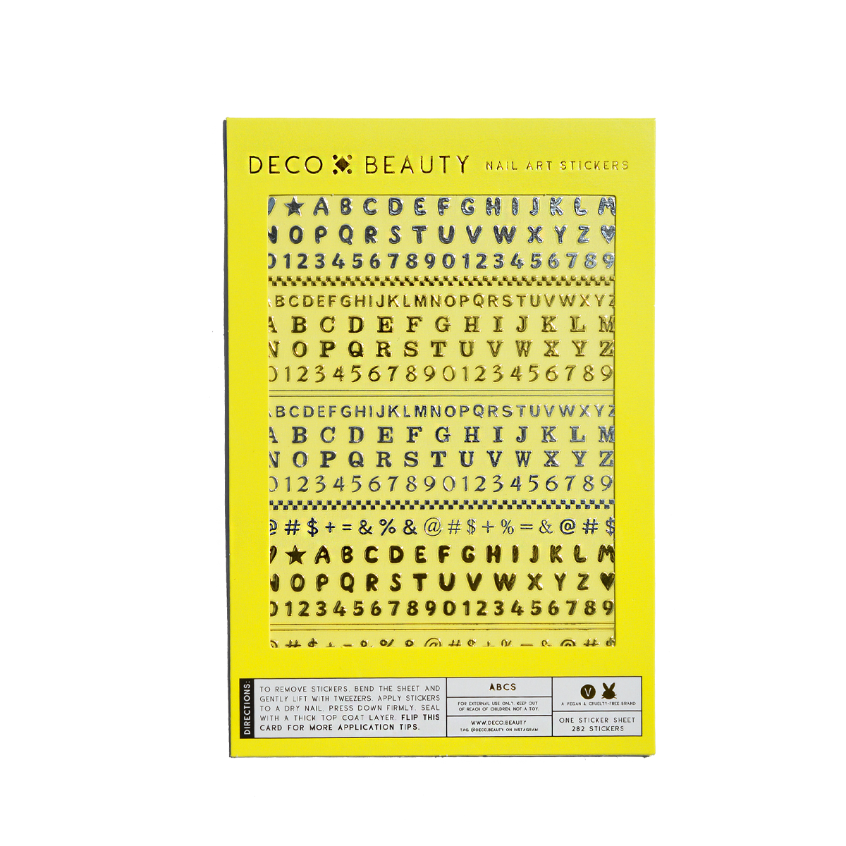 ABCS nail art stickers