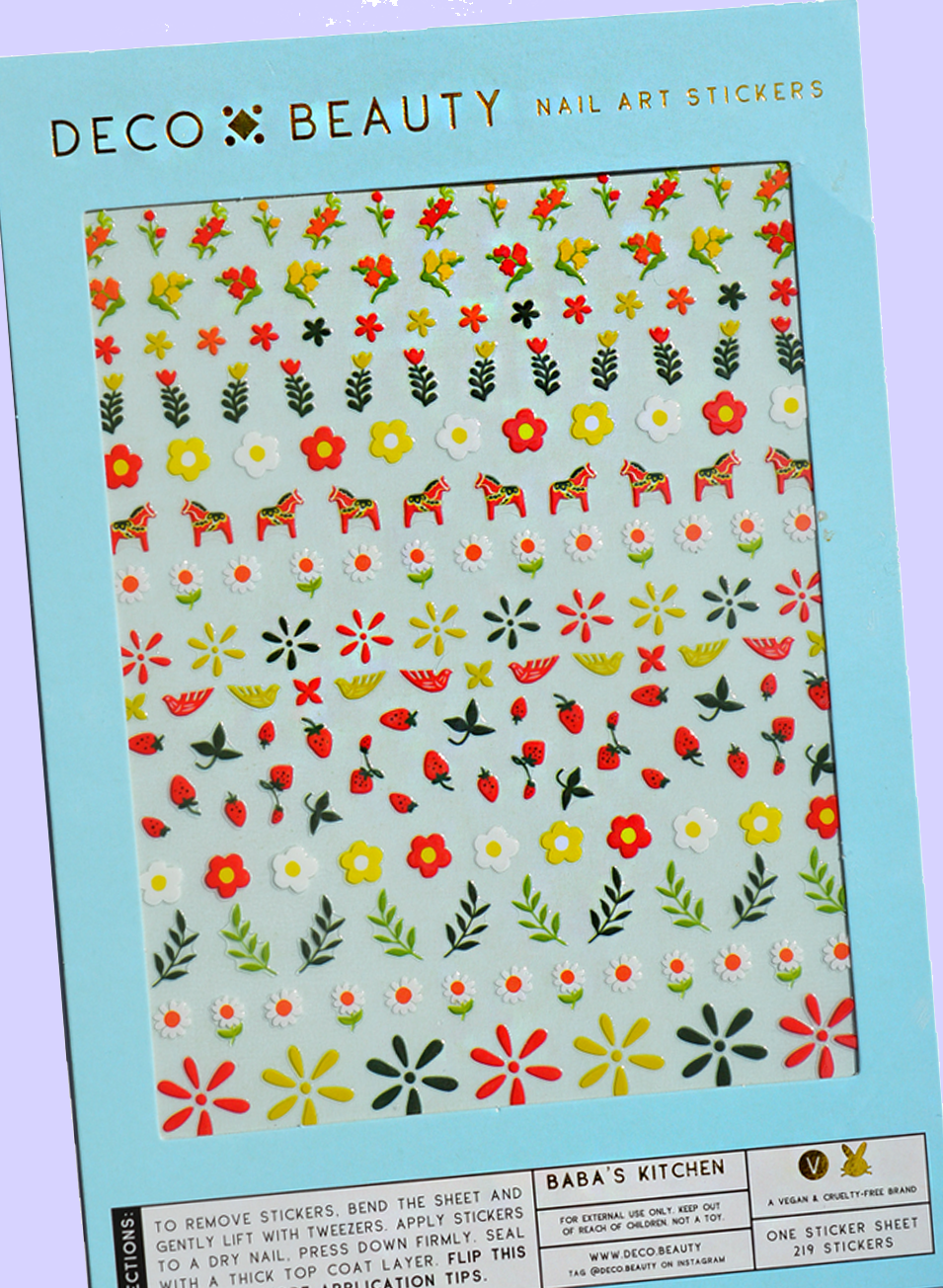 BABA'S KITCHEN NAIL ART STICKERS