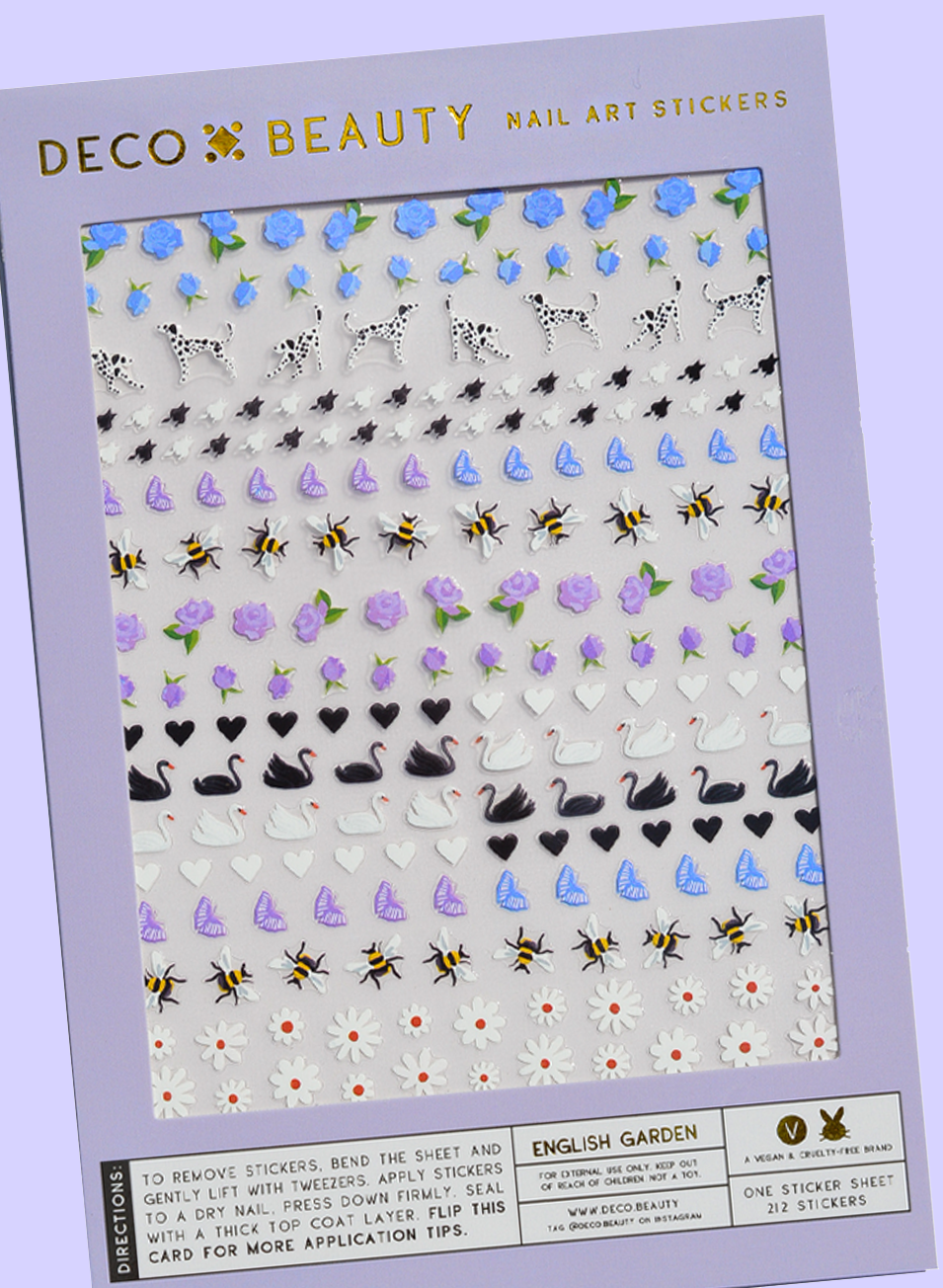 English Garden Nail Art Stickers