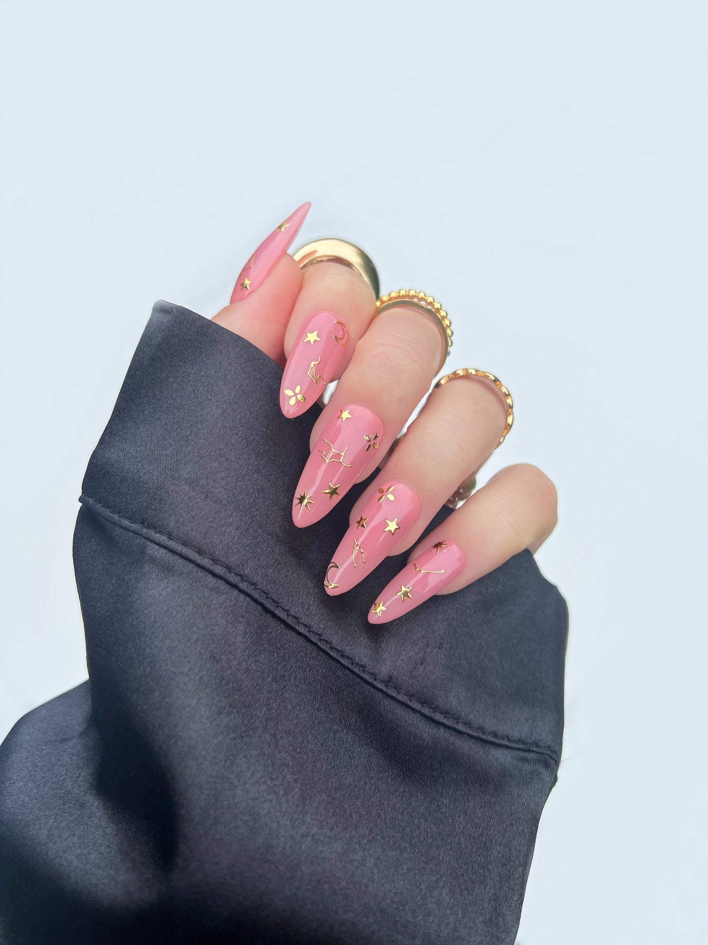 Golden Hour Sticker Mani