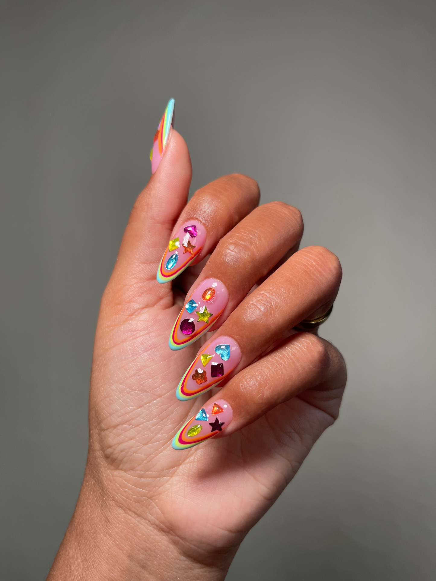 90s Baby Rainbow Tips