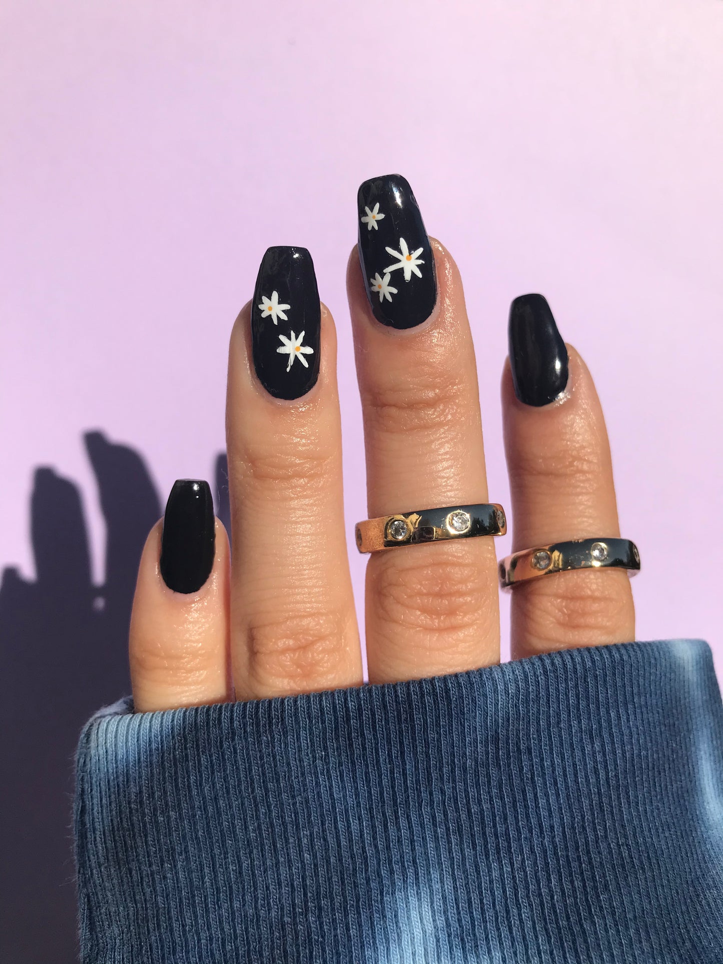 White daisy nail art stickers Stay Groovy Nail Art Stickers