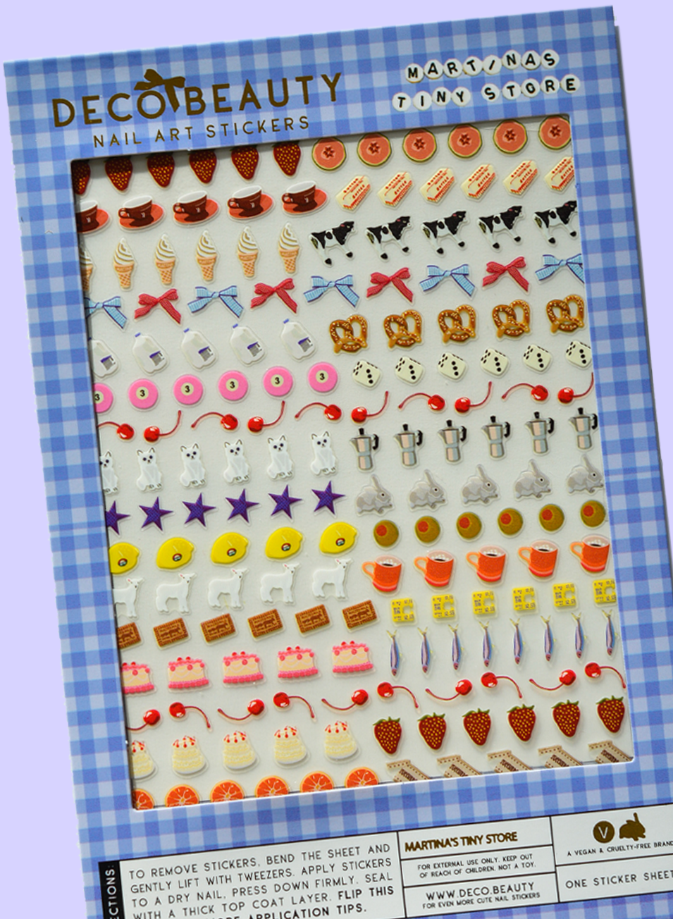 Martina nail art stickers flat lay