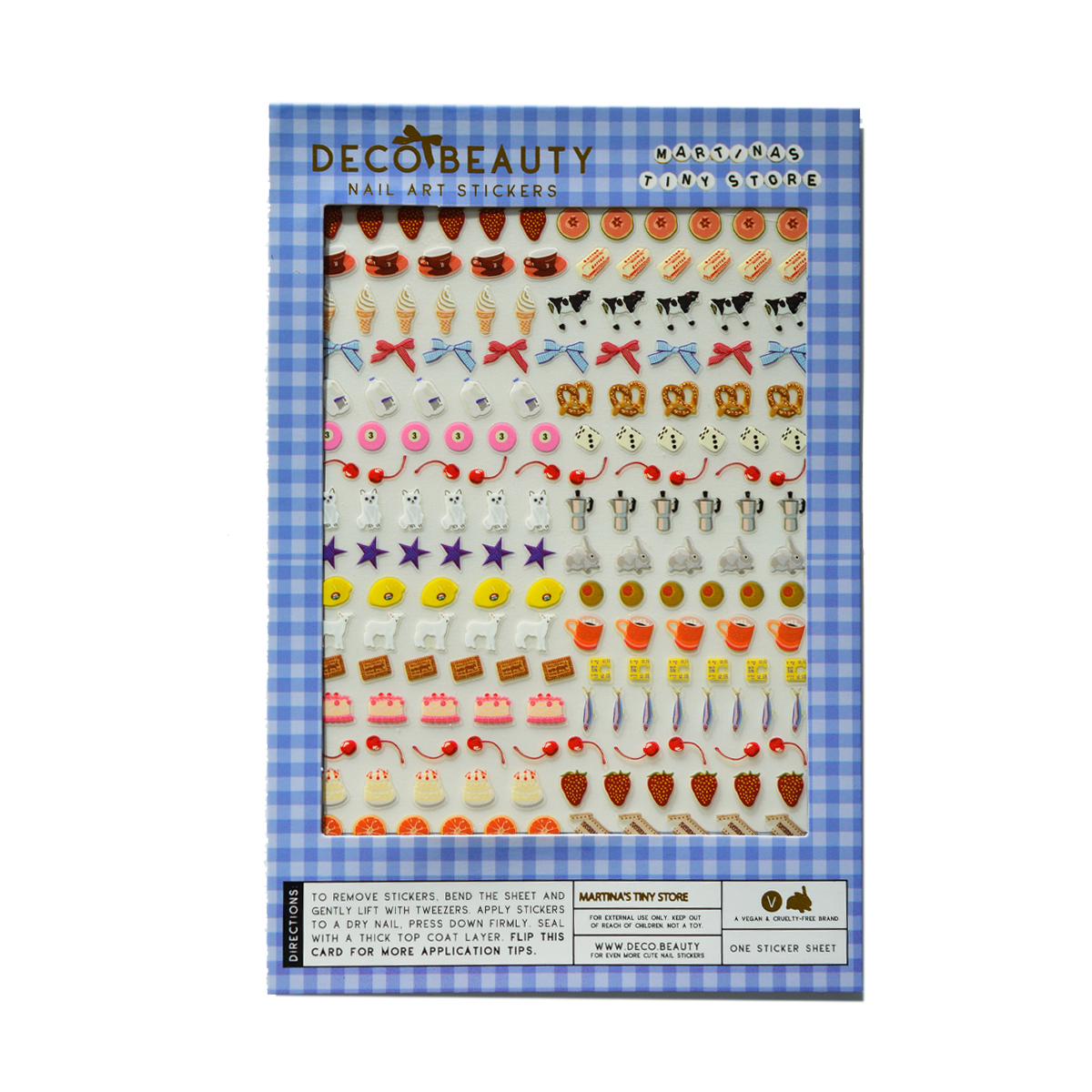 Martina nail art stickers flat lay