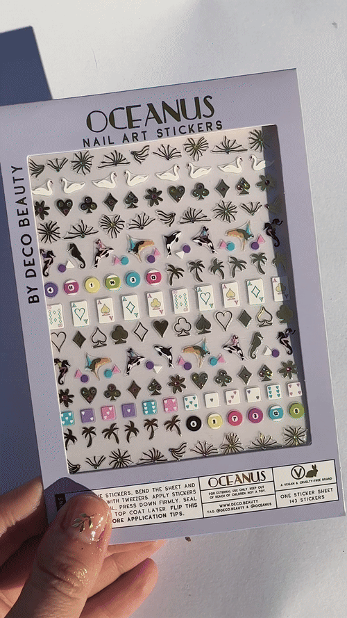 oceanus nail art sticker sheet gif