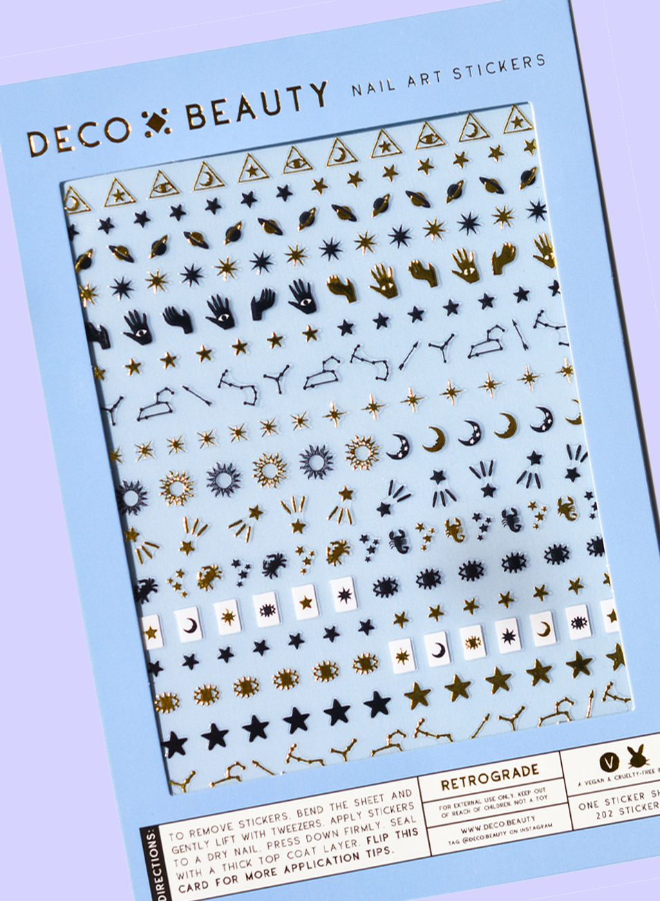 Retrograde Nail Art Stickers