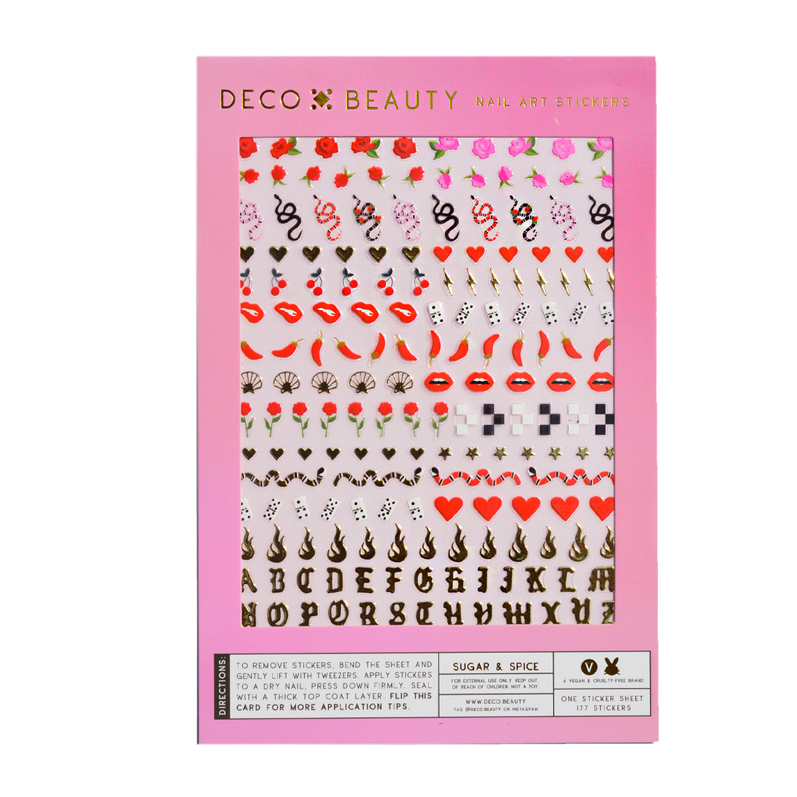 Sugar & Spice nail art stickers