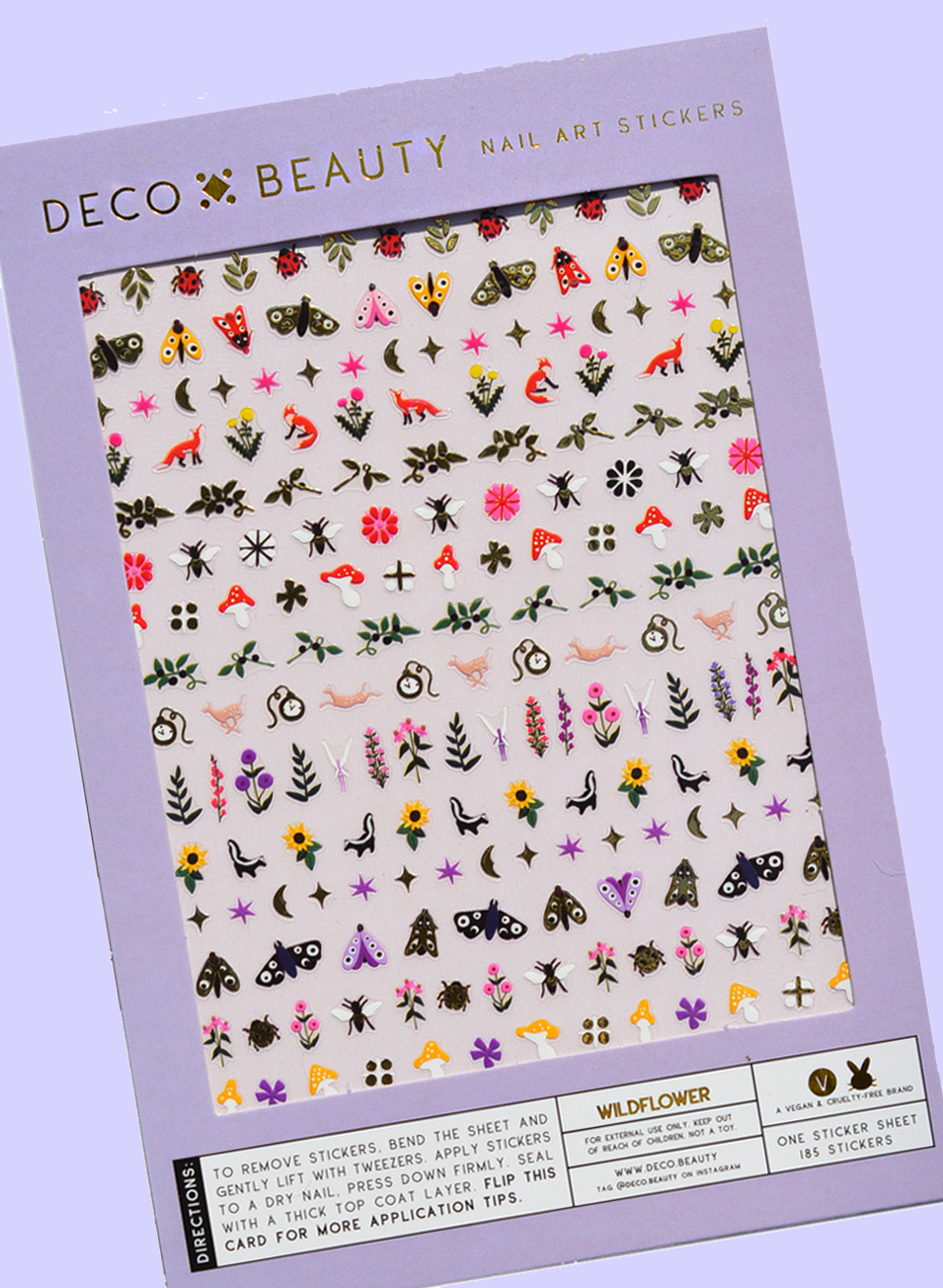 WILDFLOWER NAIL ART STICKERS