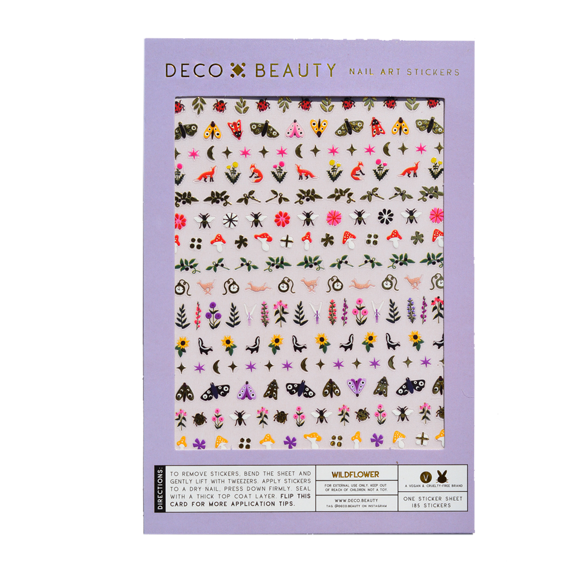 Wildflower nail art stickers