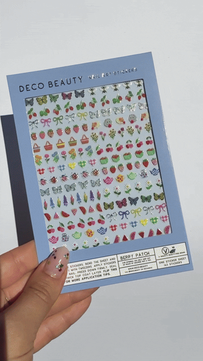 Berry Patch nail art stickers GIF