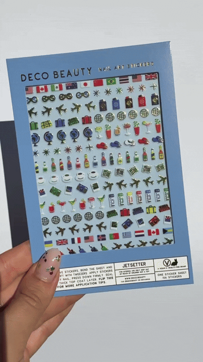 Jetsetter nail art stickers GIF