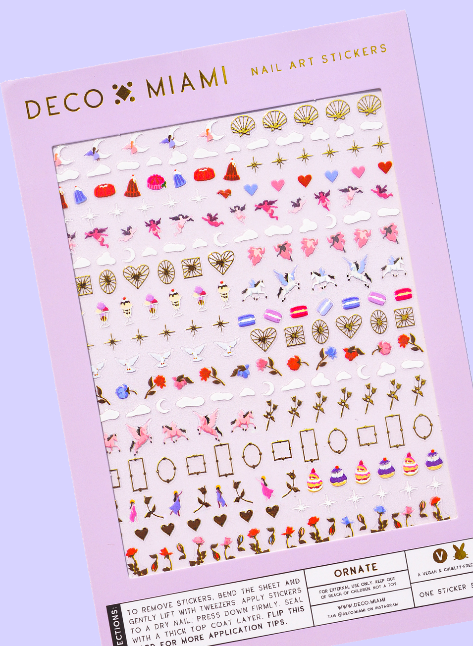 ornate nail art stickers