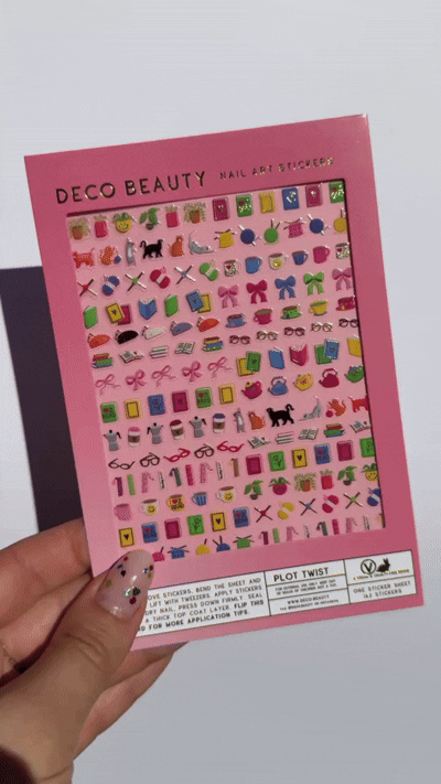 Plot Twist nail art stickers GIF