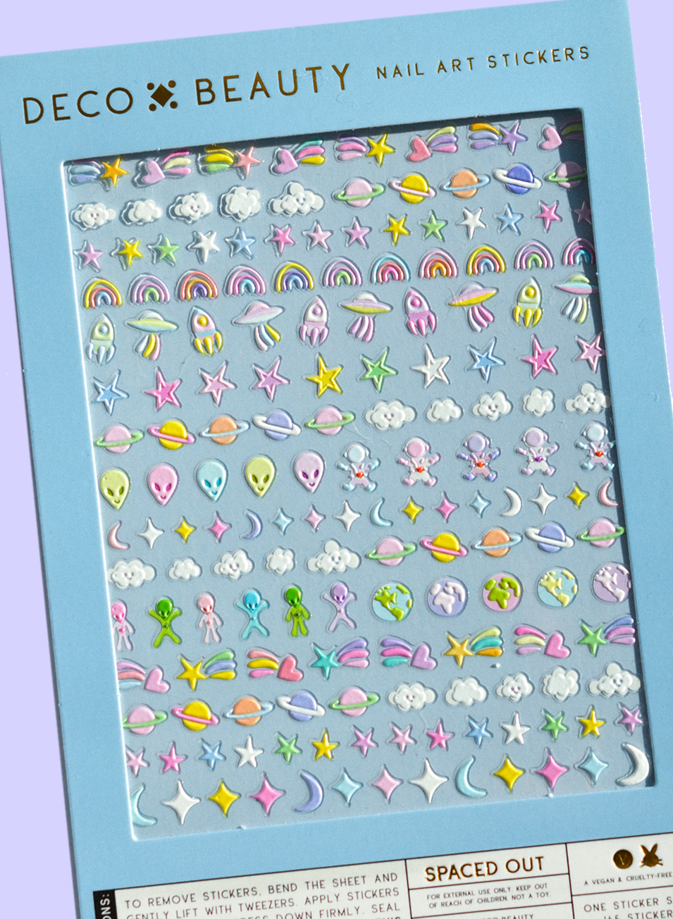 Spaced Out Nail Art Stickers