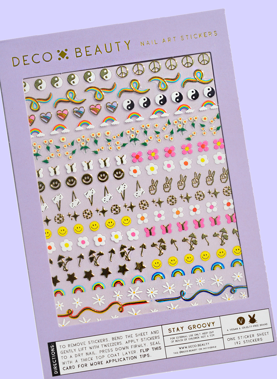 Stay Groovy Nail Art Stickers