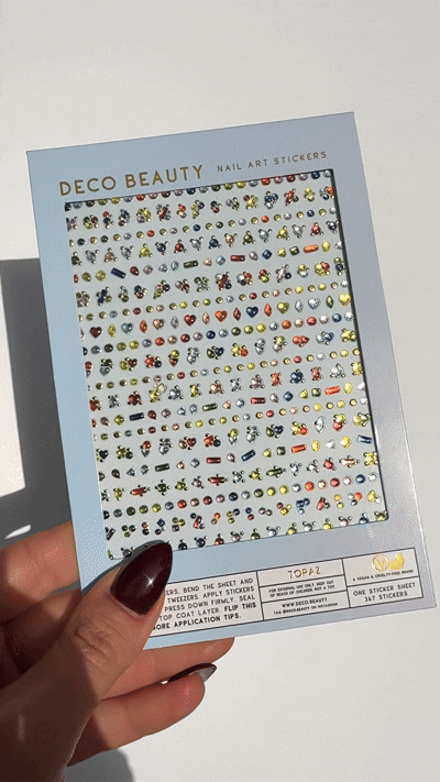 Topaz nail art sheet gif