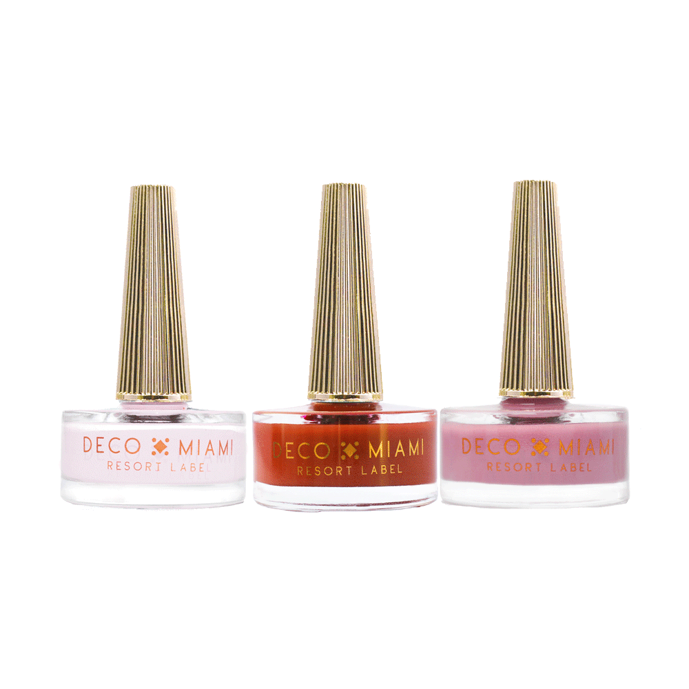 RESORT LABEL TRIO (CUSTOMIZABLE) - - sets nail lacquer by Deco Miami