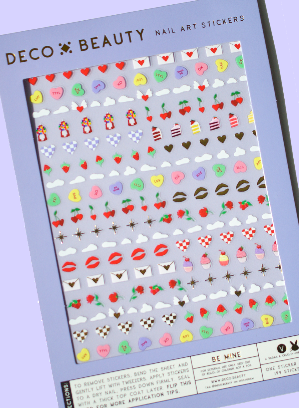 Be Mine Nail Art Stickers