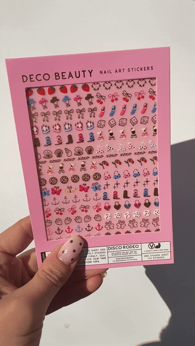 Disco Rodeo sheet flat lay on white background