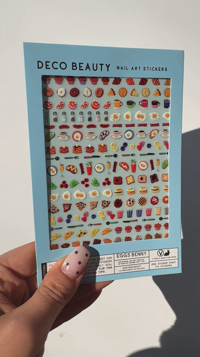 GIF of an Eggs Benny sheet in natural light