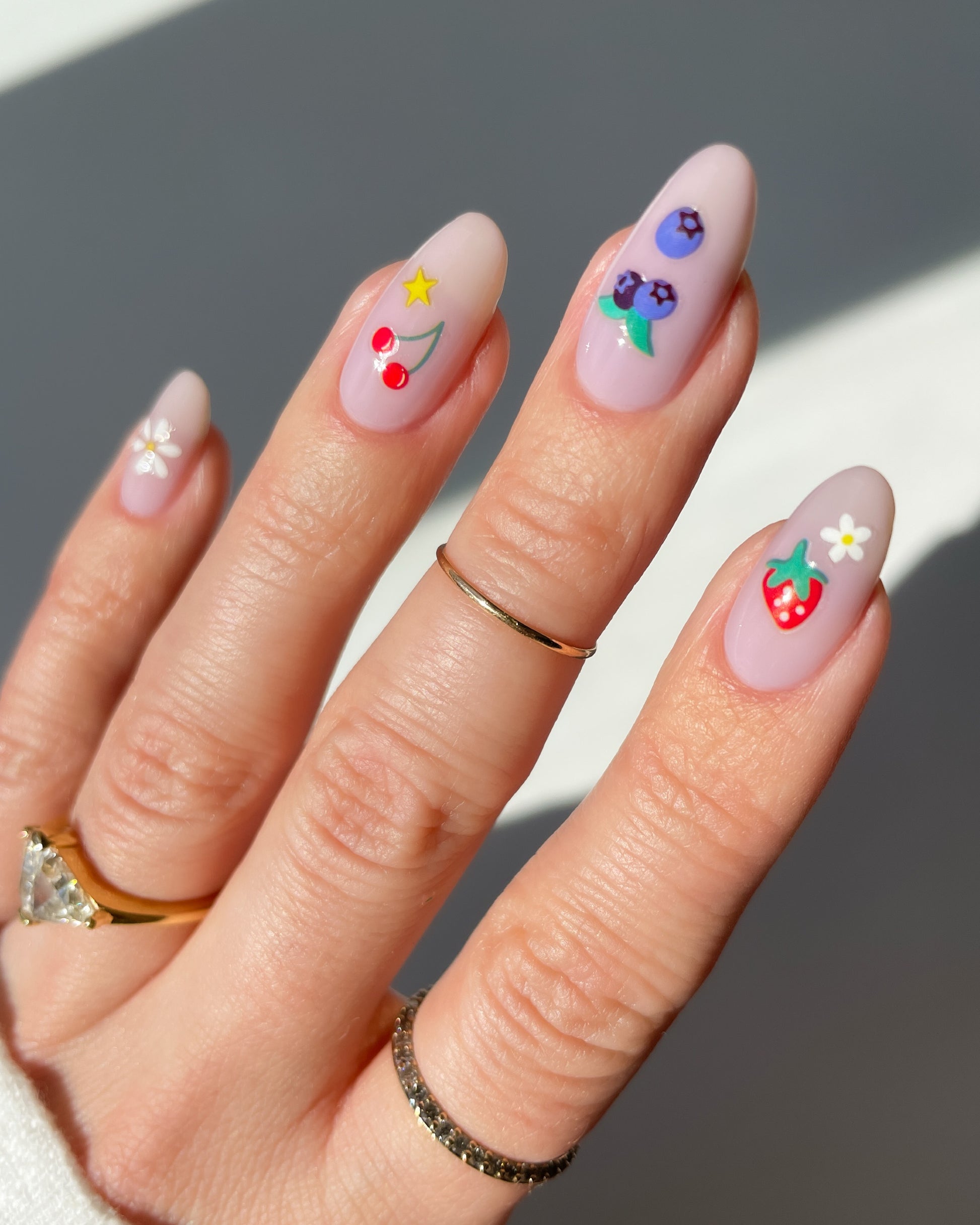 Fruit Salad on a nude base