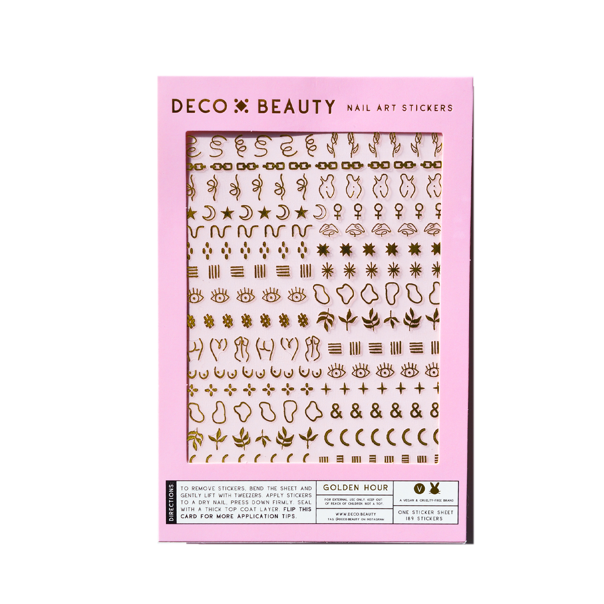 Golden Hour Nail Art Stickers