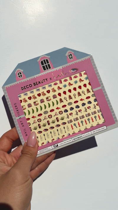 Deco Beauty x Haricot Vert nail art sticker sheet gif