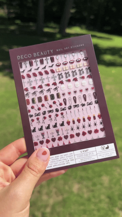 VAMP nail art sticker sheet GIF