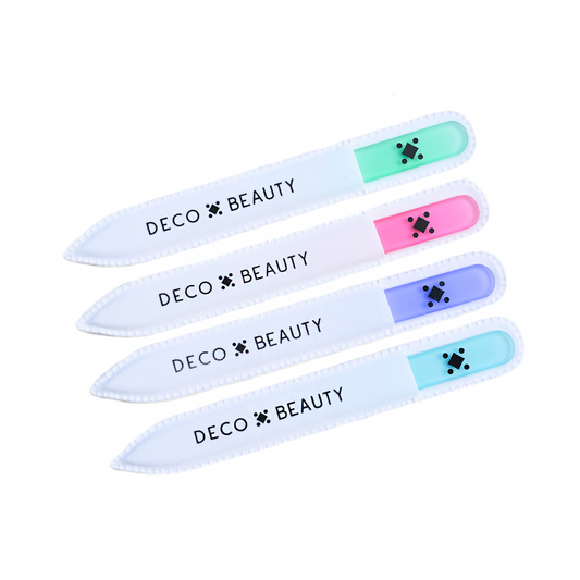 DECO BEAUTY GLASS FILES, MINT, PINK, PURPLE, MINT