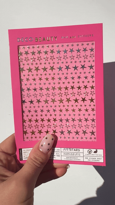 GIF of a Just Stars sheet in natural light