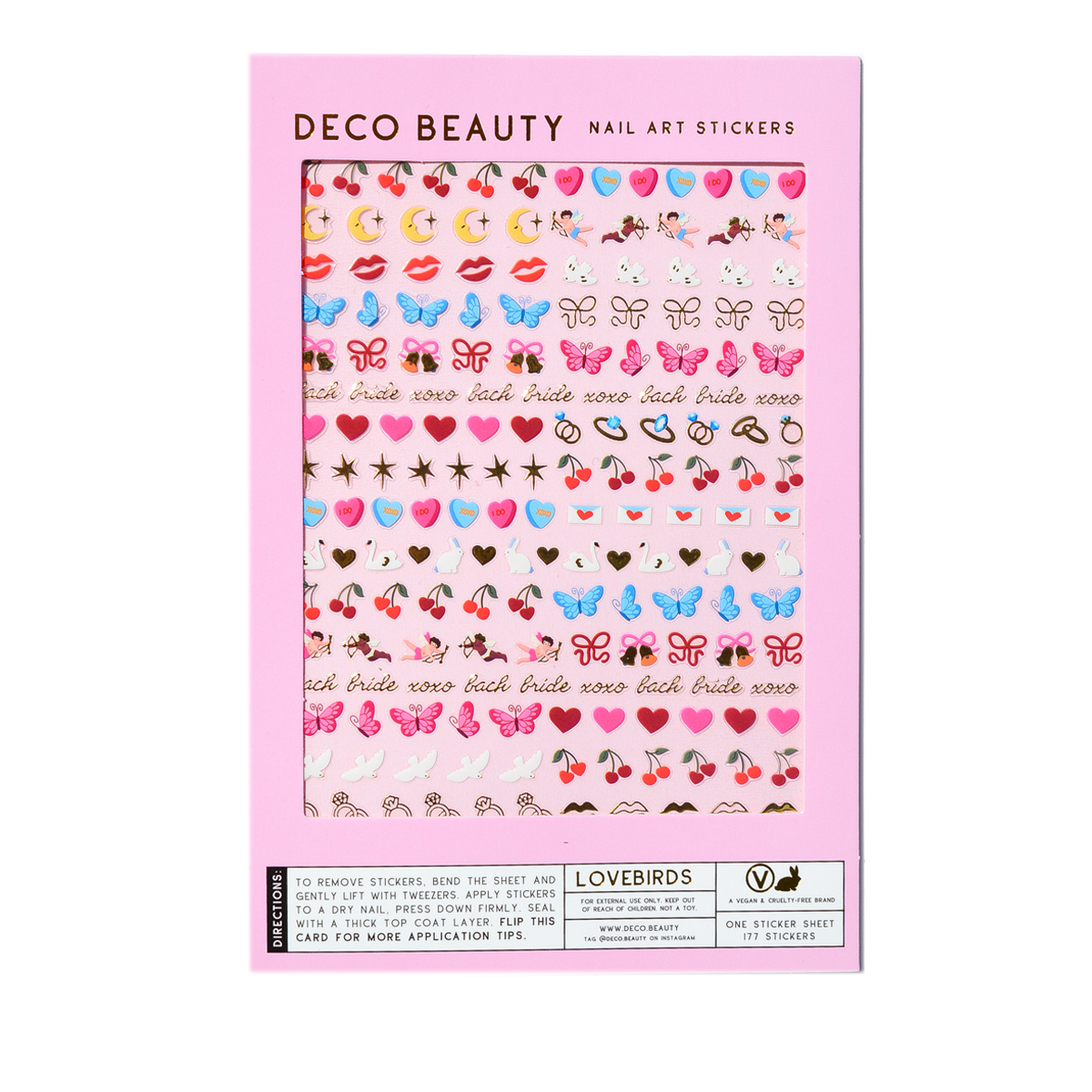 Lovebirds sheet flat lay on a white background