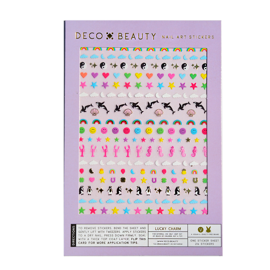 Lucky Charm nail art stickers