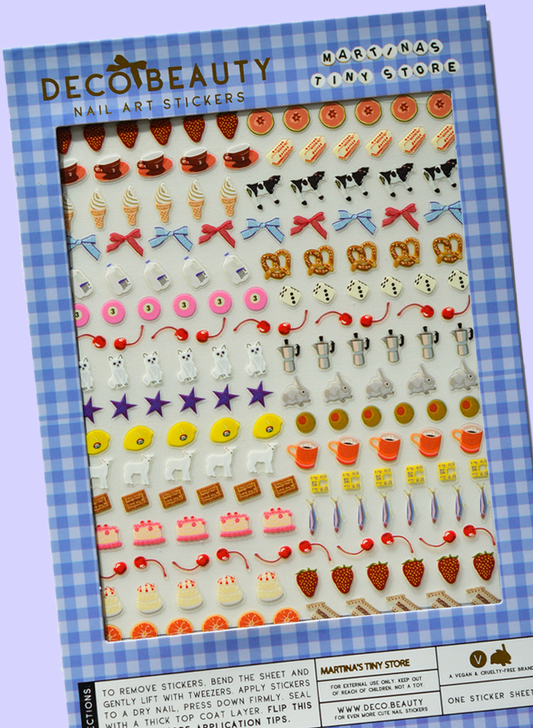 Martina nail art stickers flat lay