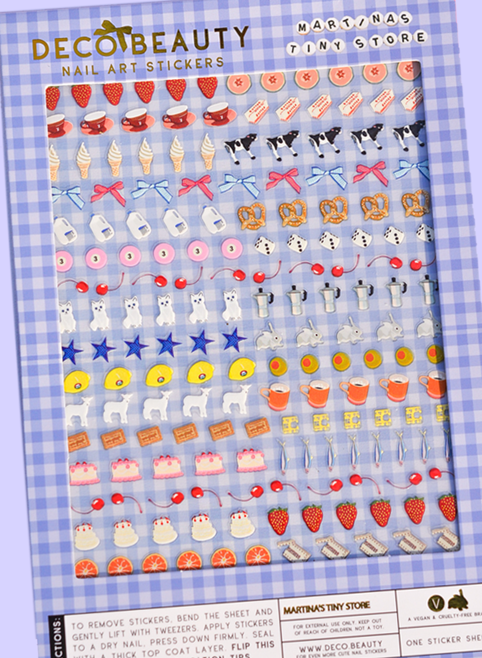 Martina nail art stickers flat lay