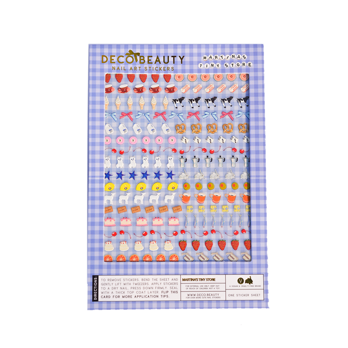 Martina nail art stickers flat lay