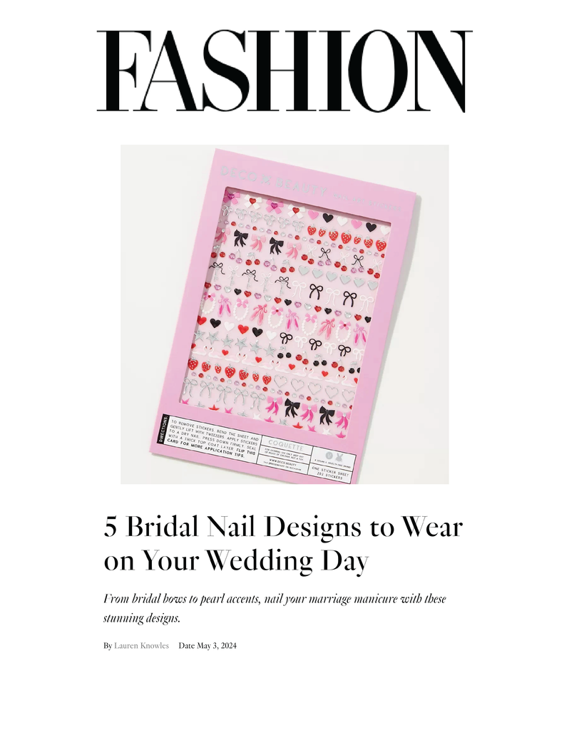 screenshot of Fashion Magazine feature