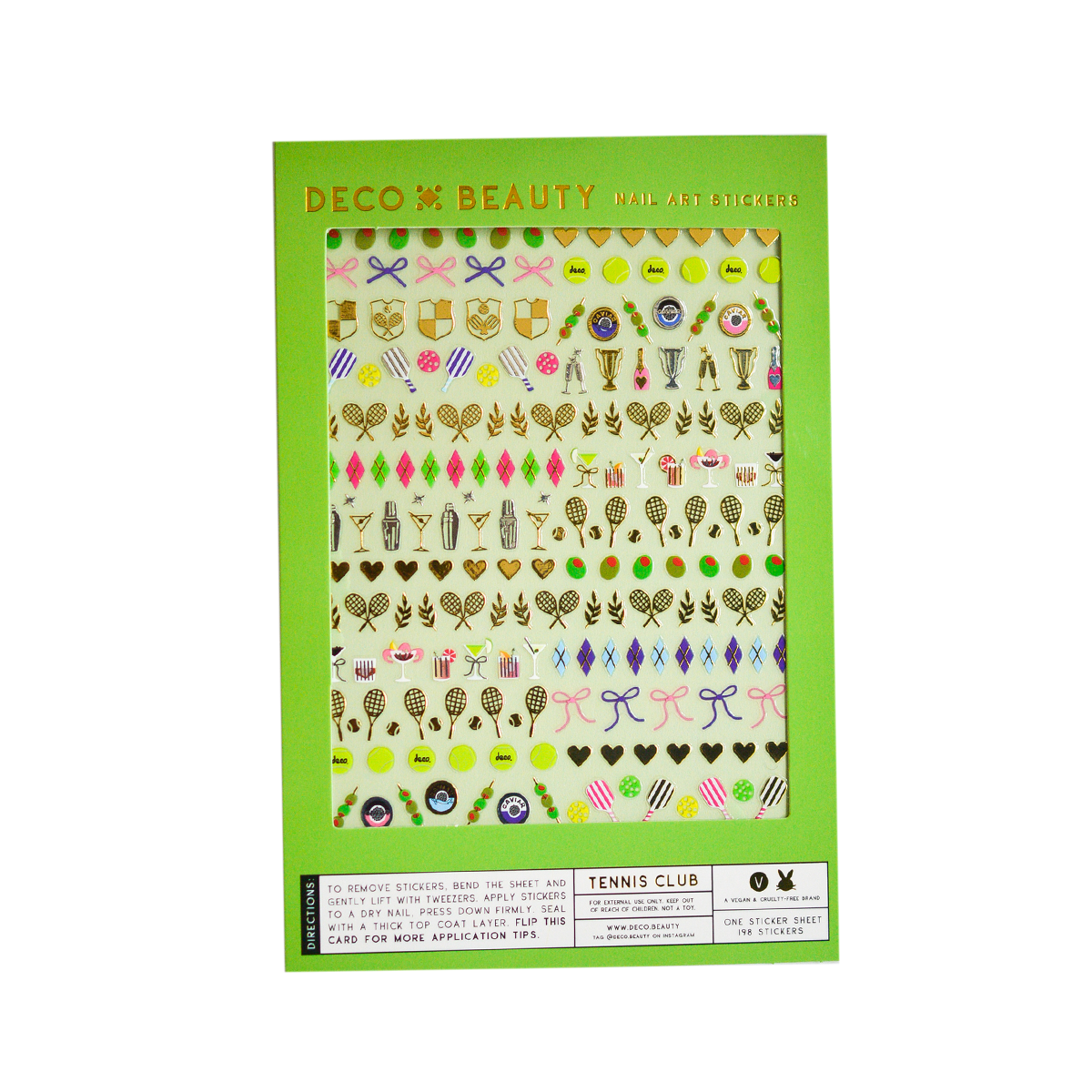 Tennis Club Nail Stickers