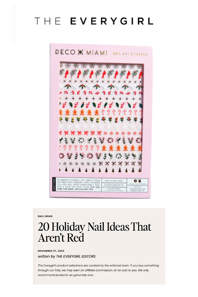The Everygirl Press Feature of Deco The Halls