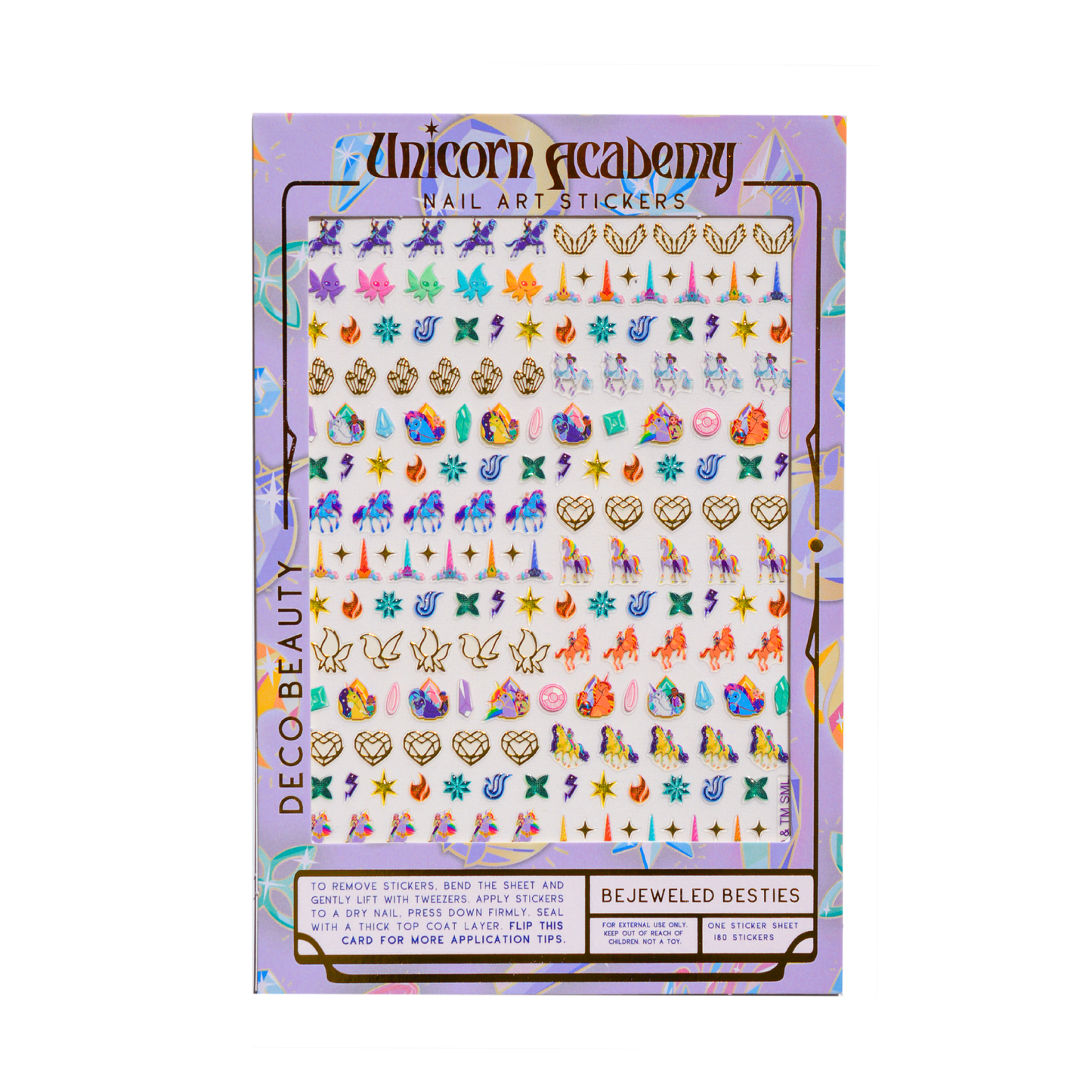 Bejeweled Besties flat lay on white background