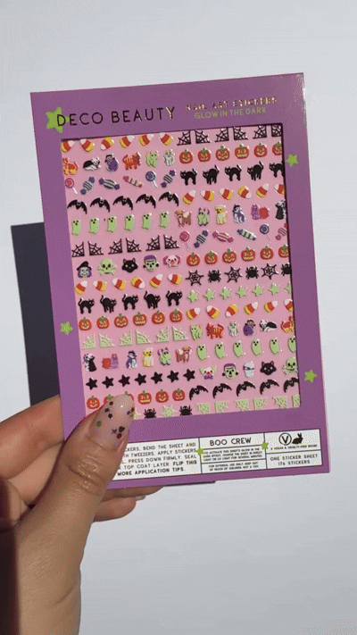 Boo Crew nail art stickers GIF