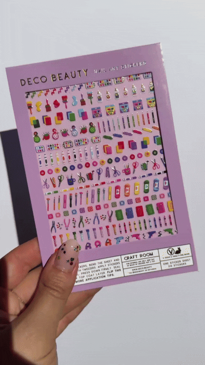 Craft Room nail art sheet GIF