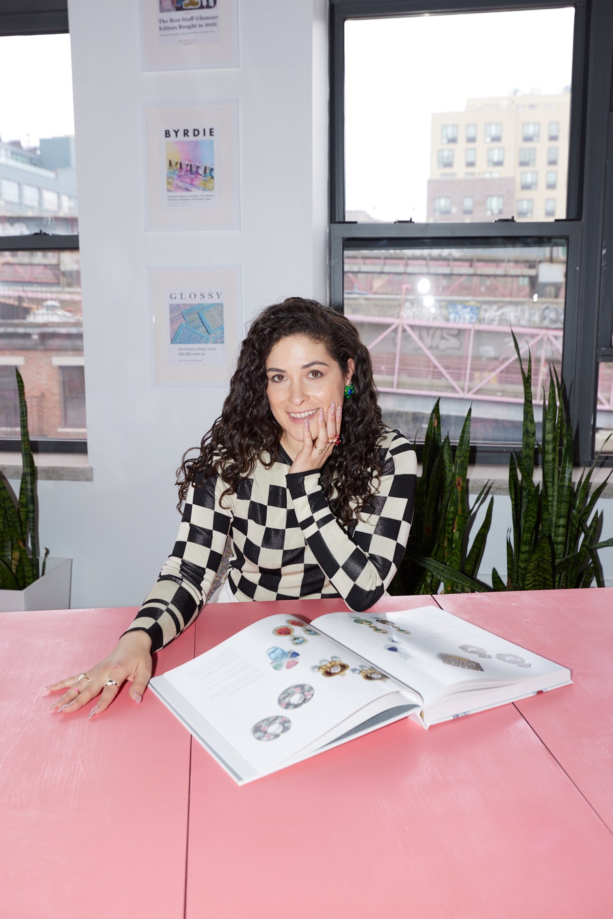 Jules sitting at a desk