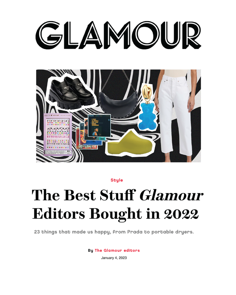 SCREENSHOT OF GLAMOUR FEATURE ARTICLE
