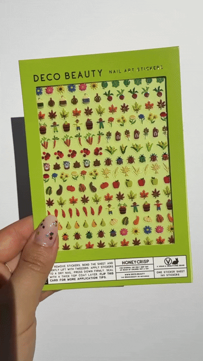 Honeycrisp nail art sheet GIF