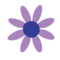 purple flower graphic