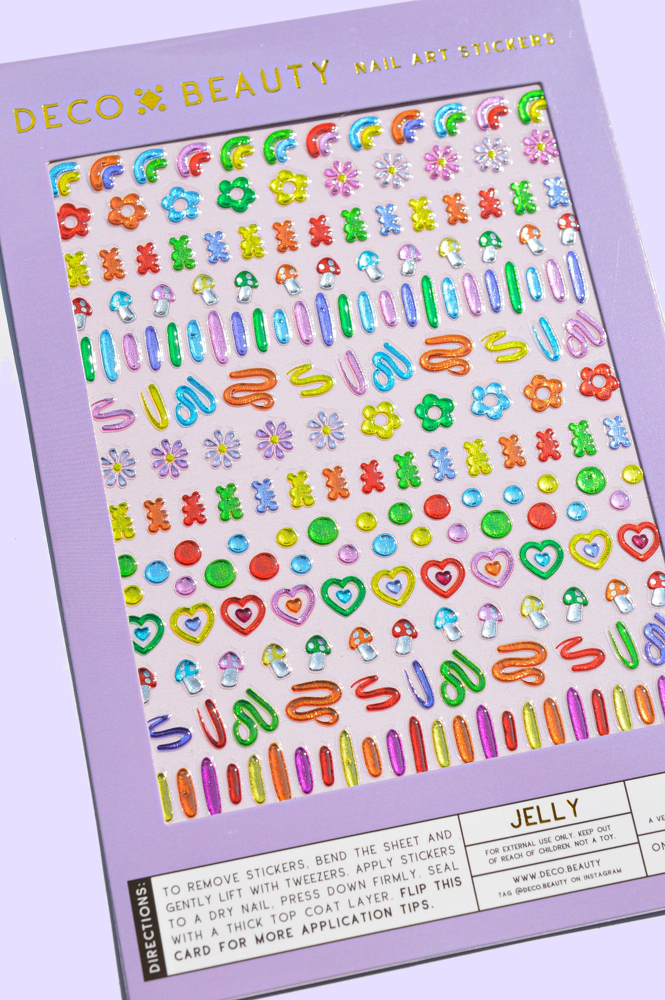 Jelly Flat Lay Nail Art Stickers