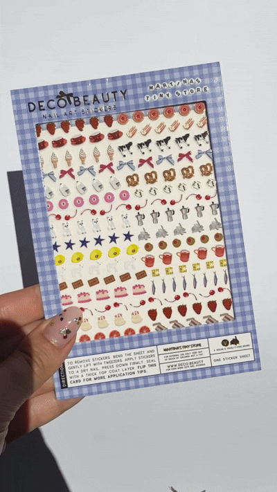Martina nail art sticker gif
