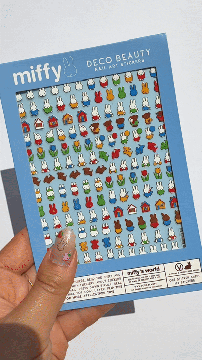 Miffy's World nail art sticker sheet GIF