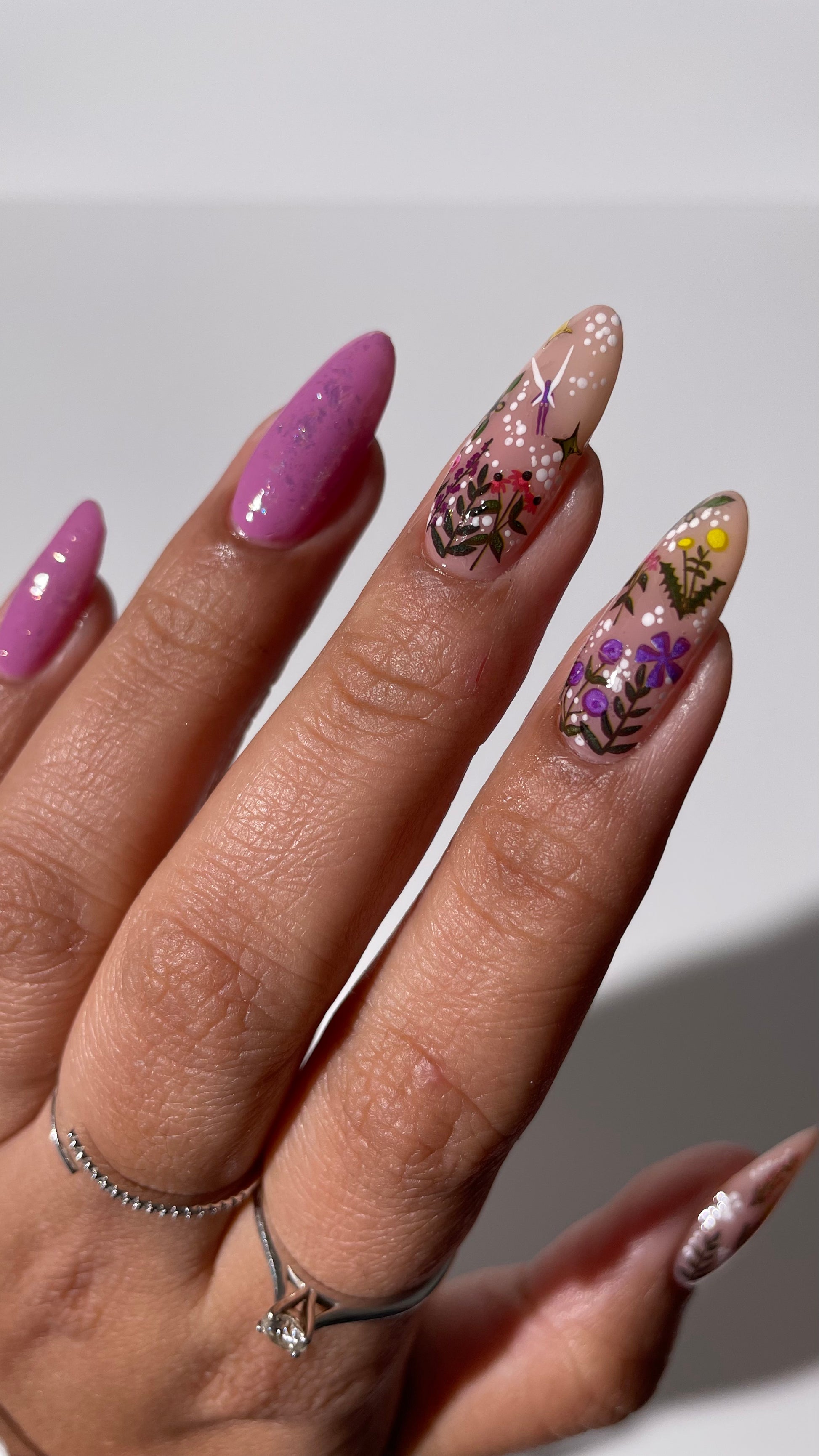 Wildflower Nail Stickers scene